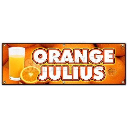 Signmission ORANGE JULIUS BANNER SIGN fresh drinks cold ice soda water B-72 Orange Julius